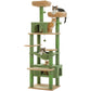 PAWZ Road 184cm Cat Tree Tower Scratching Post Scratcher Condo House Bed Toy Furniture Green