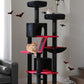 PAWZ Road 180cm Cat Tree Tower Scratching Post Adult Cats Condo House Bed Toys Black