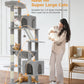 PAWZ Road 181cm Cat Tree Tower Scratching Post Scratcher Condo House Bed Toys Grey