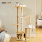 PAWZ Road Wood Cat Tree Tower Scratching Post Kitten Furniture Condo House Beds