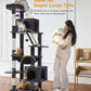 PAWZ Road 181cm Cat Tree Tower Scratching Post Scratcher Condo House Bed Toys Dark Grey