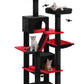 PAWZ Road 180cm Cat Tree Tower Scratching Post Adult Cats Condo House Bed Toys Black