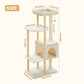 PAWZ Road 135CM Cat Tree Tower Scratching Post Scratcher Wooded Cats Condo House Beige