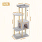 PAWZ Road 135CM Cat Tree Tower Scratching Post Scratcher Wooded Cats Condo House Grey