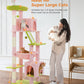 PAWZ Road 181cm Cat Tree Tower Scratching Post Scratcher Condo House Bed Toys Pink