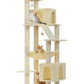 PAWZ Road 181cm Cat Tree Tower Scratching Post Scratcher Condo House Bed Toys Beige