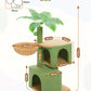 PAWZ Road 110CM Cat Tree Tower Scratching Post Cat Condo House with Hammock Bed Green