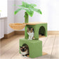 PAWZ Road 110CM Cat Tree Tower Scratching Post Cat Condo House with Hammock Bed Green