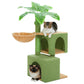 PAWZ Road 110CM Cat Tree Tower Scratching Post Cat Condo House with Hammock Bed Green