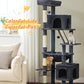 PAWZ Road 181cm Cat Tree Tower Scratching Post Scratcher Condo House Bed Toys Dark Grey