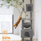 PAWZ Road 181cm Cat Tree Tower Scratching Post Scratcher Condo House Bed Toys Grey