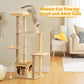 PAWZ Road Wood Cat Tree Tower Scratching Post Kitten Furniture Condo House Beds